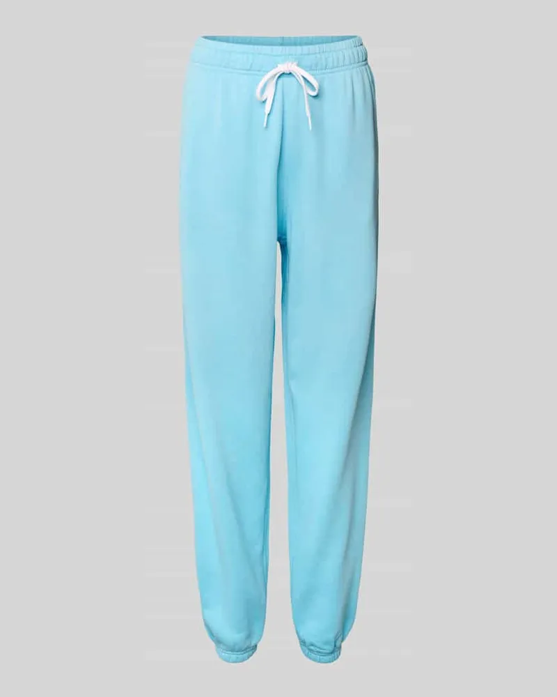 Ralph Lauren Regular Fit Sweatpants mit Tunnelzug Modell 'Knit Tuerkis