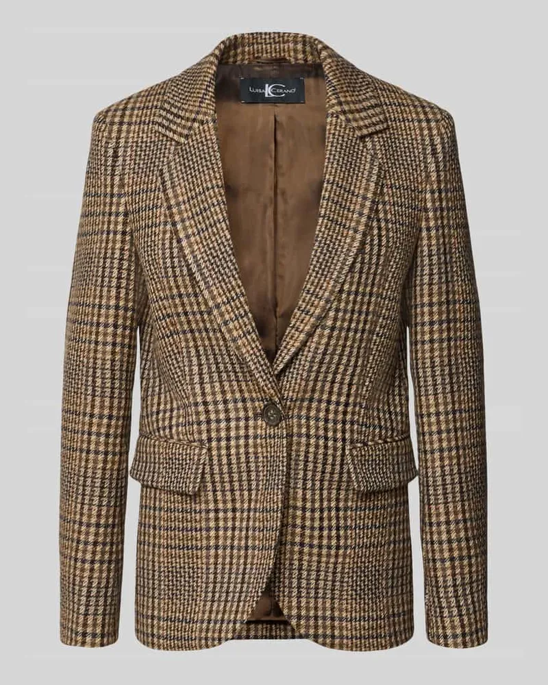 Luisa Cerano Regular Fit Blazer aus Viskose-Mix Beige