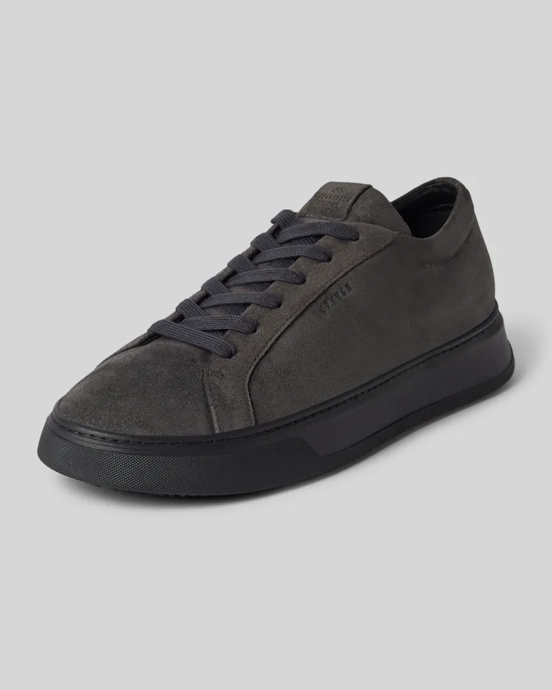 Copenhagen Ledersneaker mit Label-Prints Black