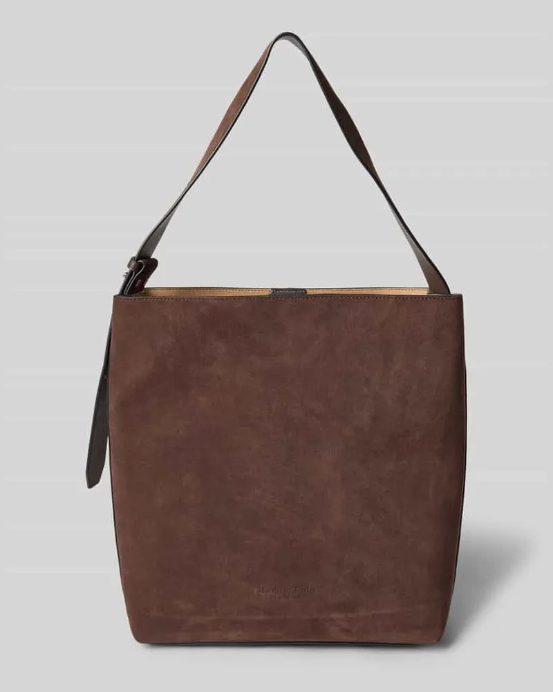 Marc O'Polo Shopper aus echtem Kalbsleder Modell 'ARINA Dunkelbraun