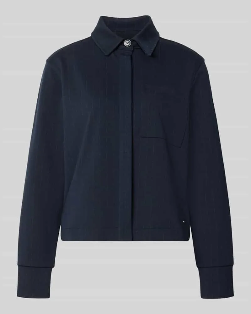 Brax Regular Fit Sweatjacke aus Viskose-Mix Modell 'BETTE Dunkelblau
