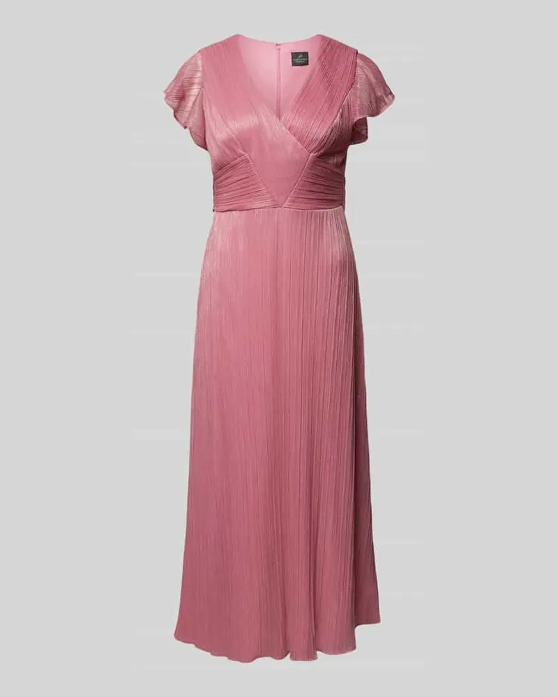 Adrianna Papell Cocktailkleid in Wickel-Optik Koralle
