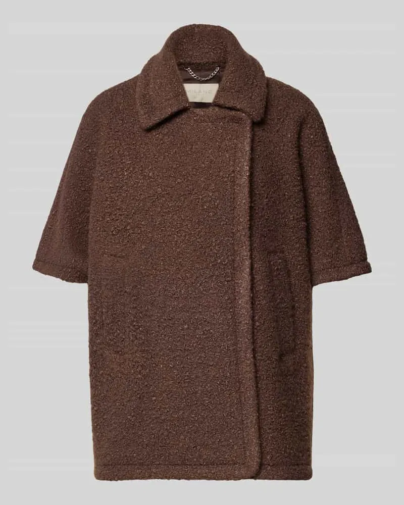 Milano Italy Jacke mit 1/2-Arm und Umlegekragen Schoko