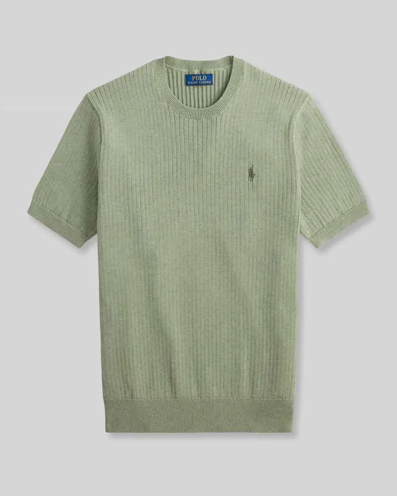 Ralph Lauren Regular Fit T-Shirt aus reiner Baumwolle Hellgruen