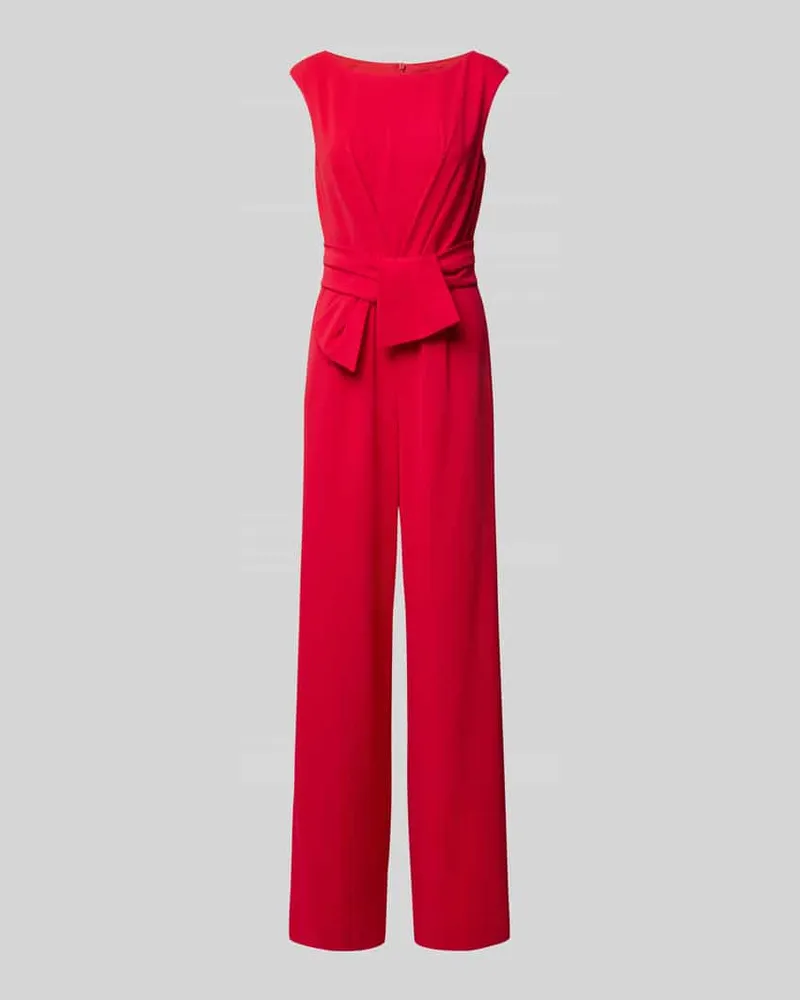 Vera Mont Jumpsuit mit Bindegürtel Hellrot