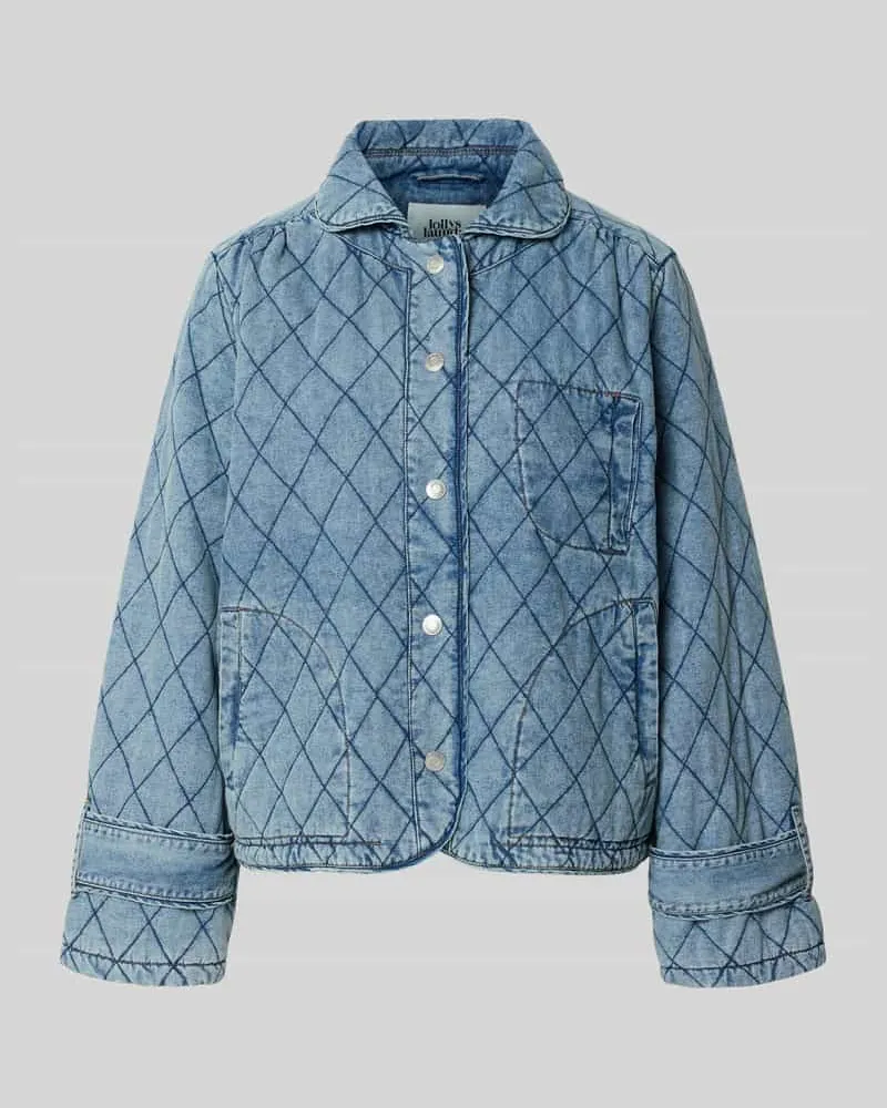 Lollys Laundry Jacke mit Steppnähten Modell 'Viola Hellblau