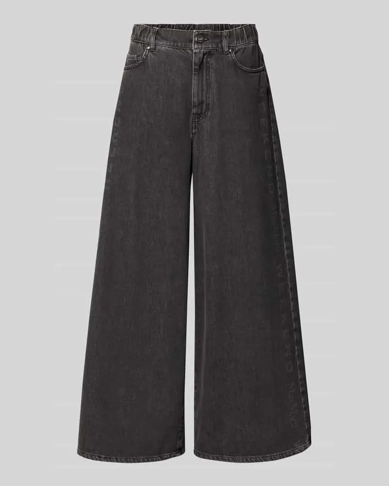 Max Mara Relaxed Fit Jeans aus reiner Baumwolle Black