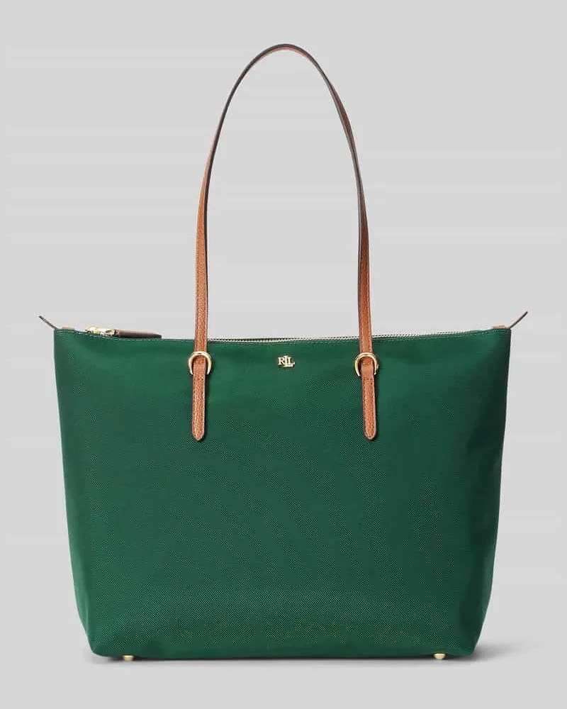Ralph Lauren Henkeltasche mit Logo-Detail Modell 'KEATON Dunkelgruen
