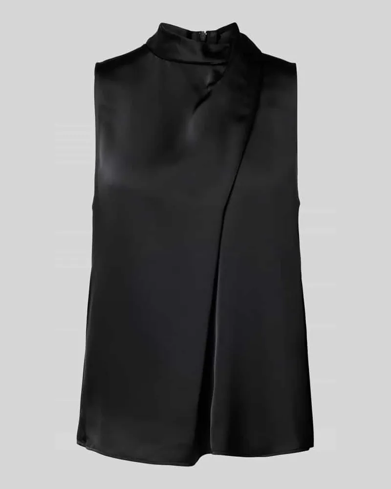 HUGO BOSS Regular Fit Blusentop in Wickel-Look Modell 'CHELINA-1 Black