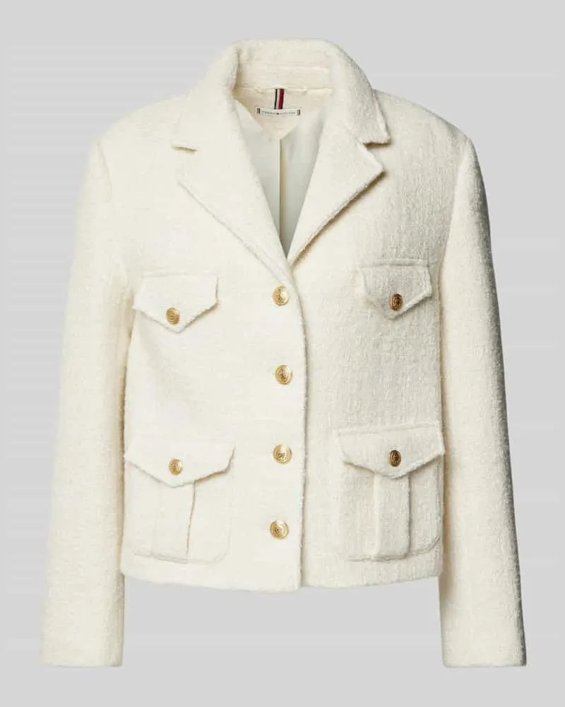 Tommy Hilfiger Jacke mit Pattentaschen Weiss