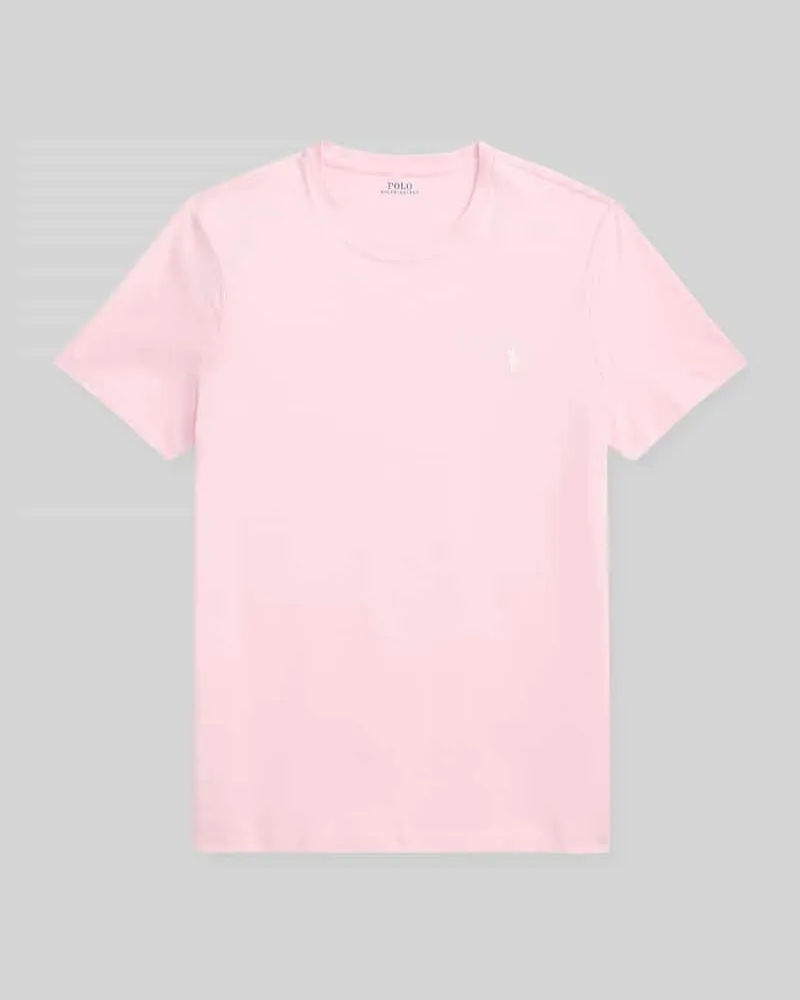 Ralph Lauren Regular Fit T-Shirt aus reiner Baumwolle Pink