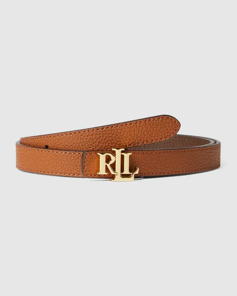 Ralph Lauren Gürtel aus Rindsleder mit Wendefunktion Dunkelbraun