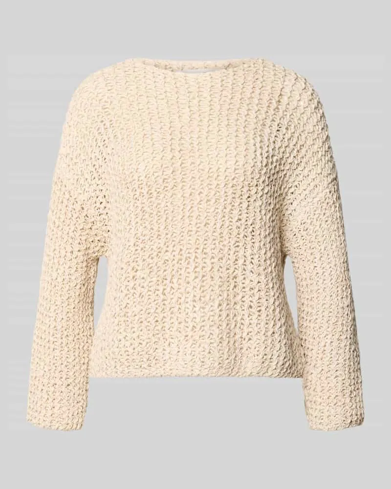 Marc O'Polo Relaxed Fit Pullover aus Baumwoll-Mix Stein