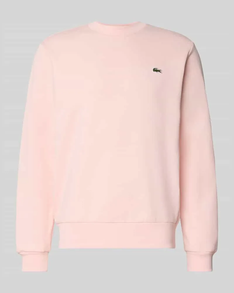 Lacoste Regular Fit Sweatshirt aus Baumwoll-Mix Rosa