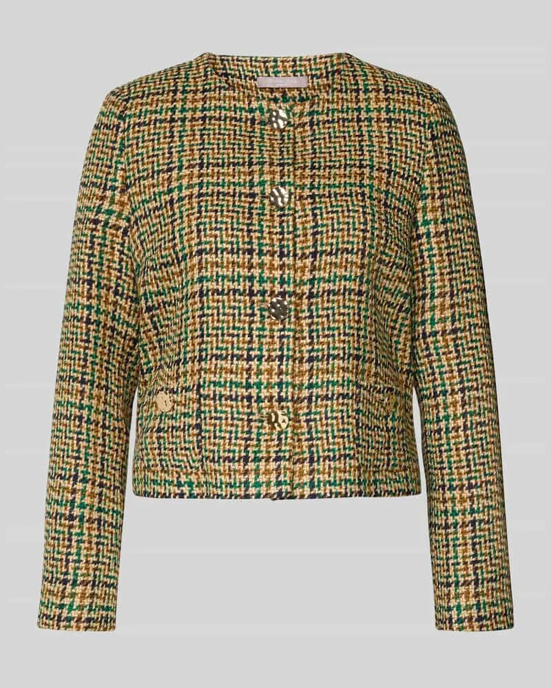 Christian Berg Regular Fit Blazer mit Woll-Anteil Gruen