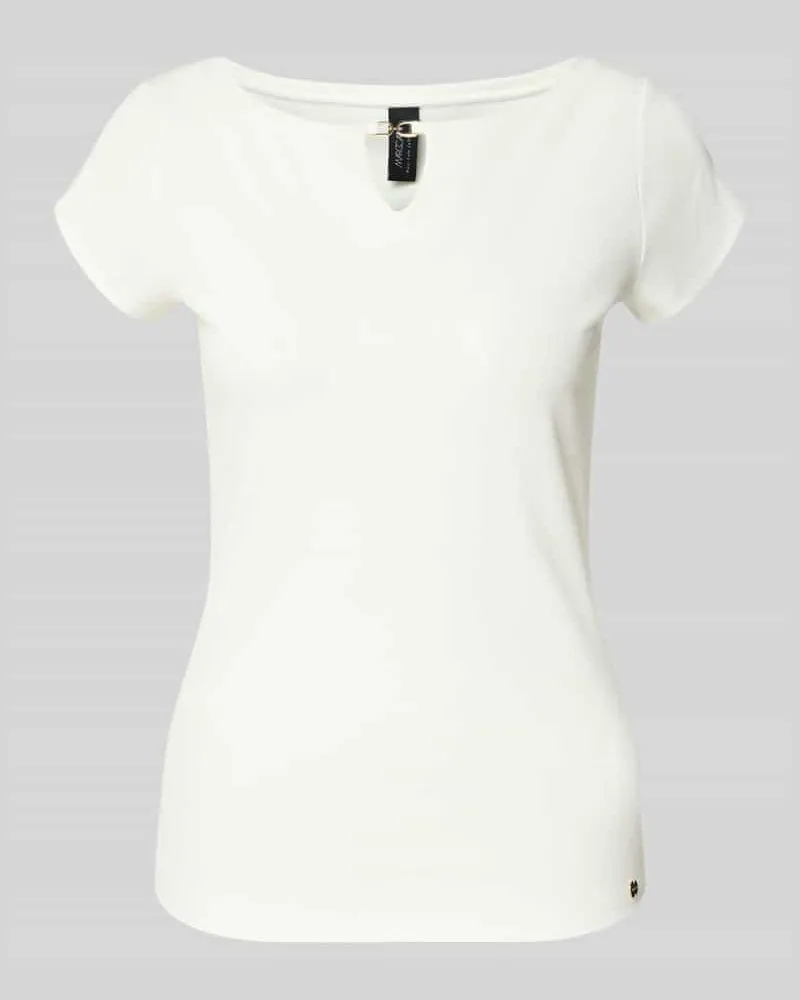 Marc Cain T-Shirt mit Cut Out Offwhite