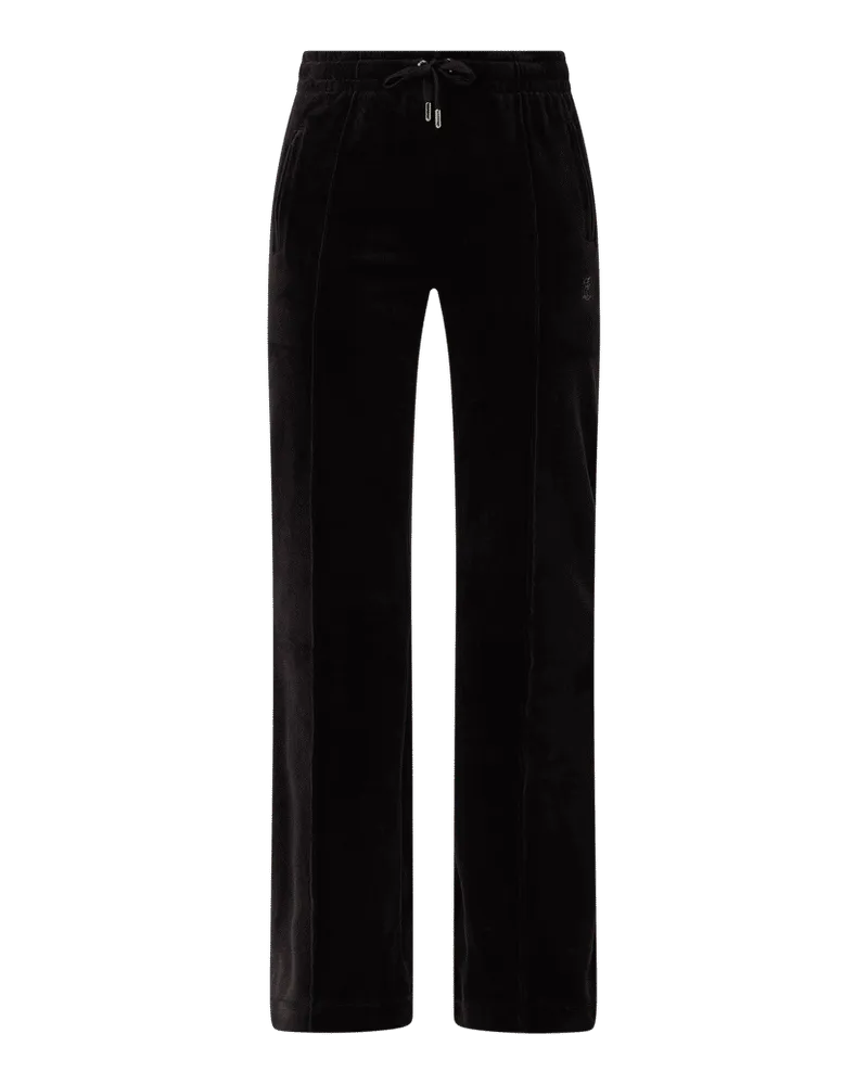 Juicy Couture Straight Fit Sweatpants mit Label-Detail Modell 'TINA Black