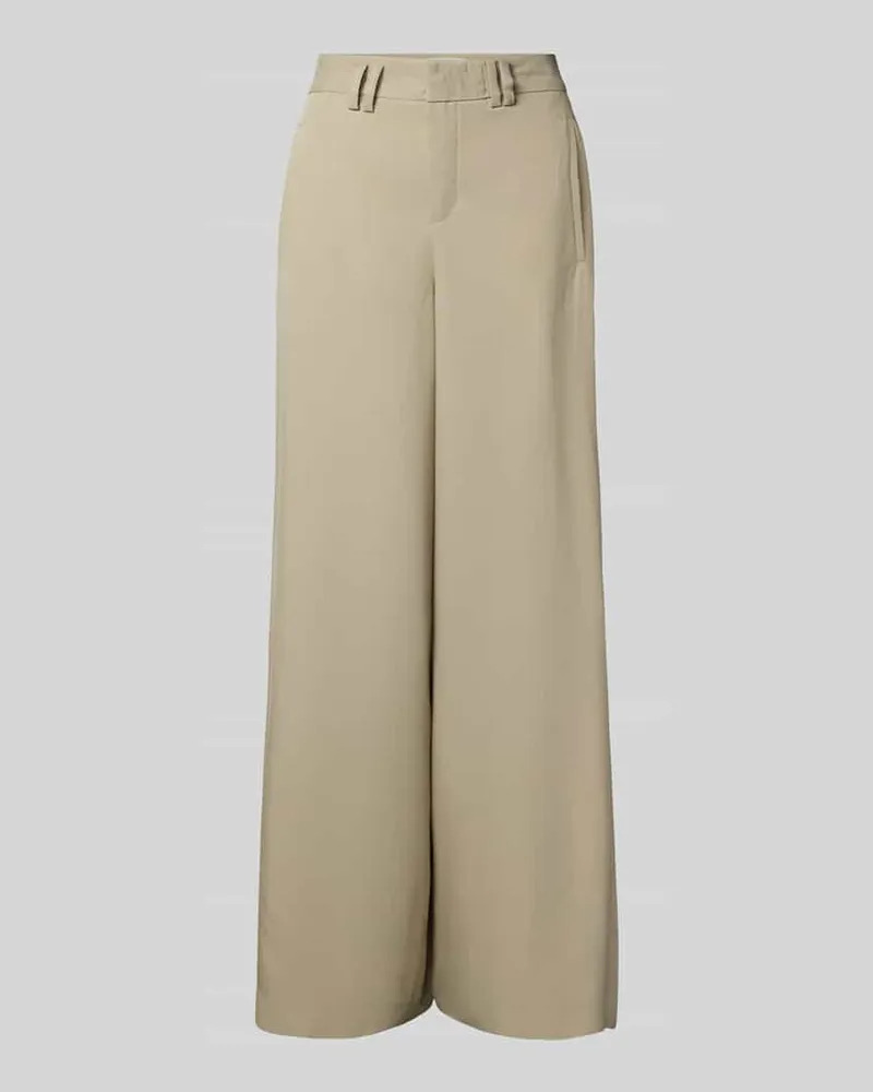 Drykorn Hose mit weitem Bein und Eingrifftaschen Modell 'BROAD Sand