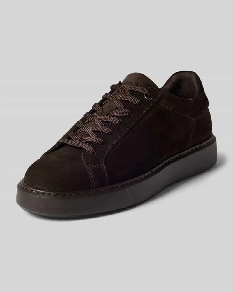 Marc O'Polo Sneaker aus echtem Rindsleder Dunkelbraun