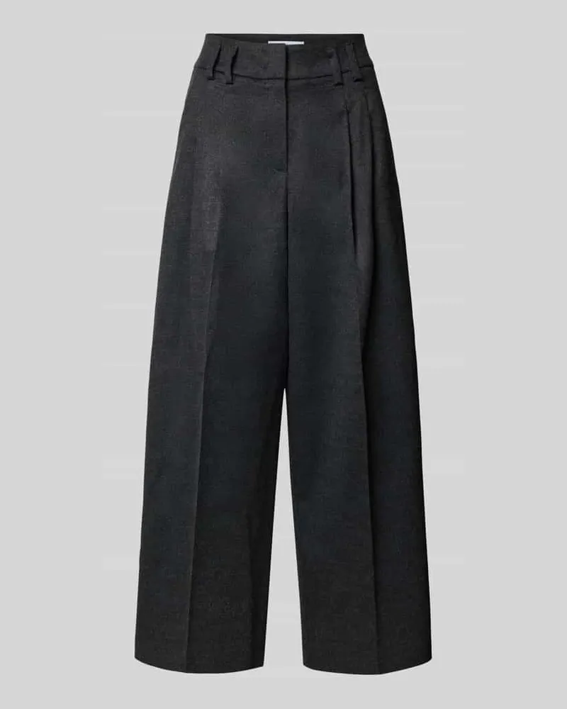 RAFFAELLO ROSSI  Balloon Fit Stoffhose in verkürzter Passform Modell 'MAYLA Dunkelgrau