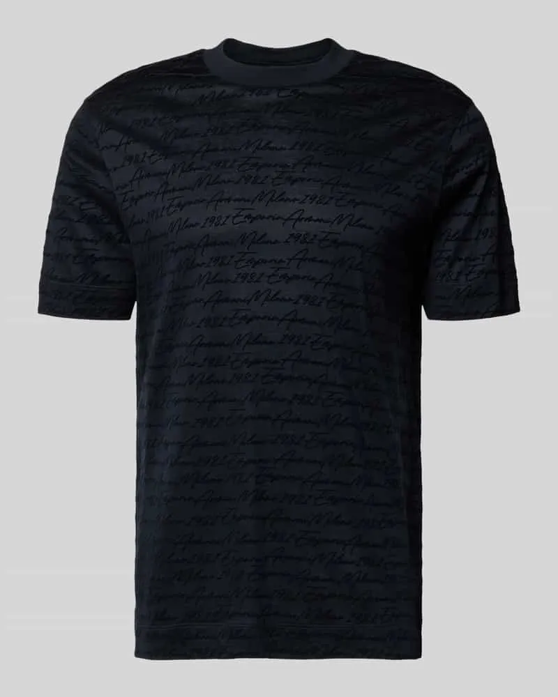 Emporio Armani T-Shirt mit Rundhalsausschnitt Marine