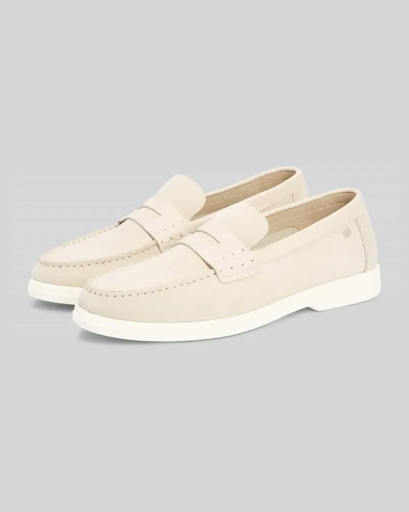 Tommy Hilfiger Slipper aus echtem Leder Beige