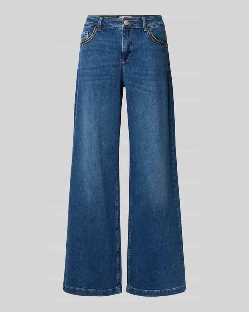 Mos Mosh Jeans mit 5-Pocket-Design Modell 'Dara Blau