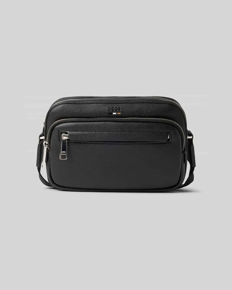 HUGO BOSS Umhängetasche in Lederoptik Modell 'RAY_EW Black