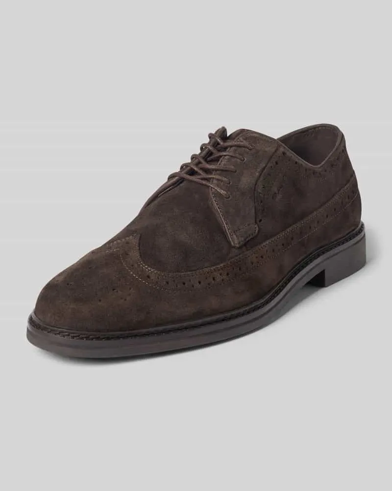 Gant Schnürschuhe aus echtem Leder Modell 'Bidford Dunkelbraun