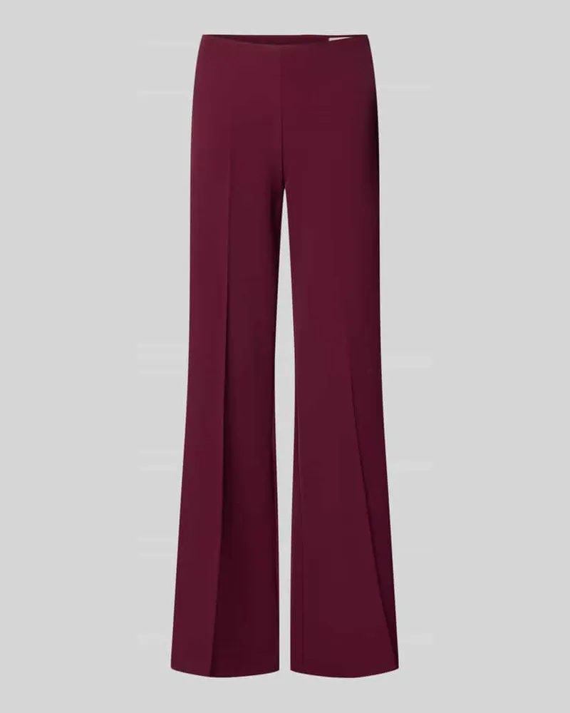 Rinascimento Flared Fit Hose mit Bundfalten Bordeaux