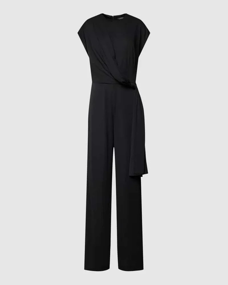 Ralph Lauren Jumpsuit in Wickel-Optik Black