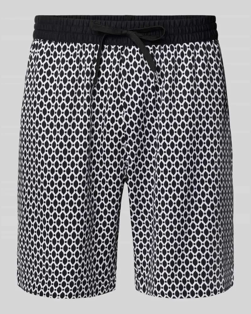 Strellson Loose Fit Shorts aus Lyocell Modell 'HIRO2 Black