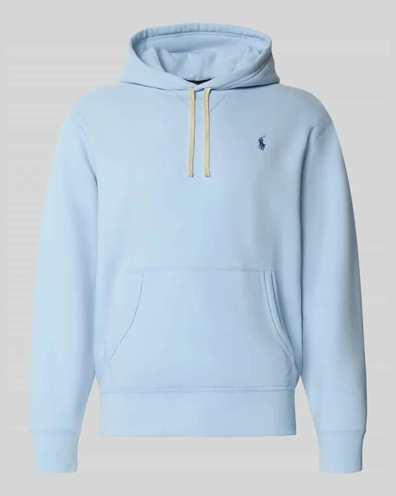 Ralph Lauren Regular Fit Hoodie mit Logo-Stitching Hellblau