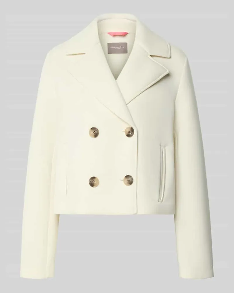 Christian Berg Regular Fit Jacke mit Viskose-Anteil Offwhite