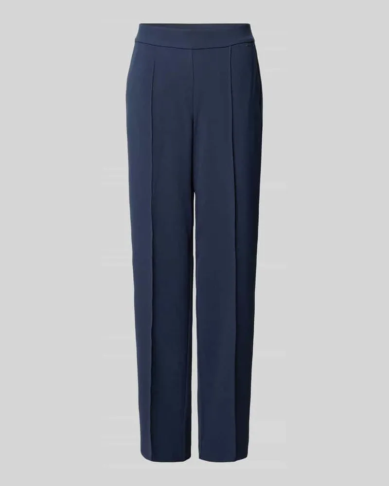 JOOP! Bundfaltenhose mit elastischem Bund Marine
