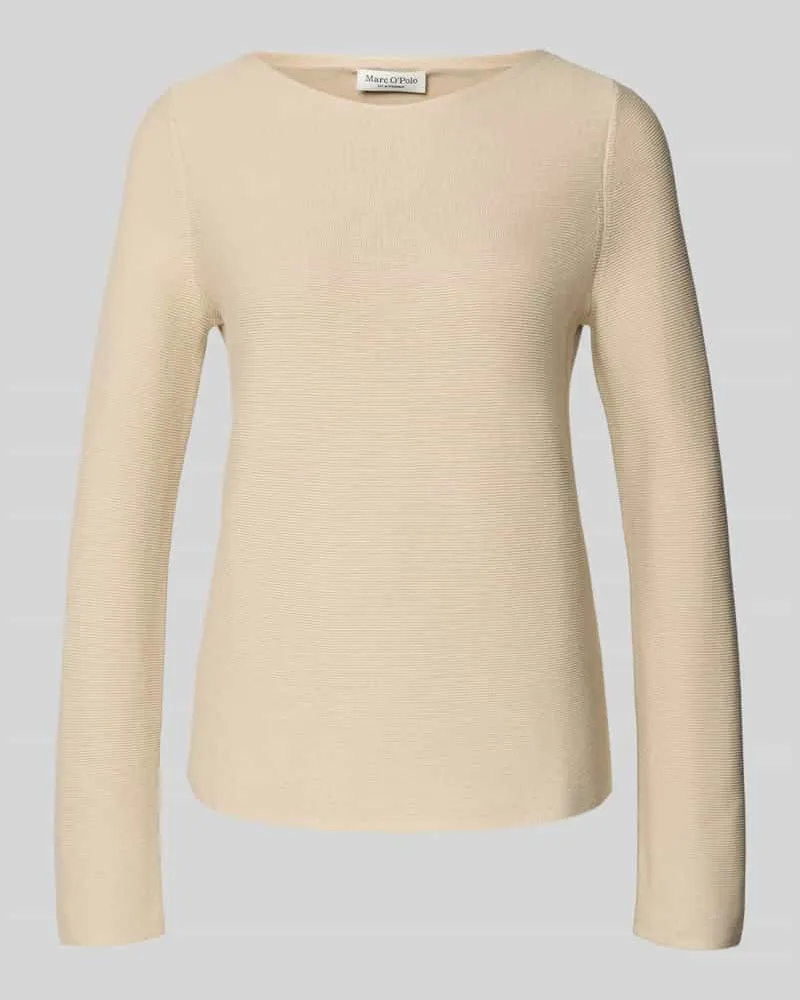 Marc O'Polo Regular Fit Pullover aus reiner Baumwolle Offwhite