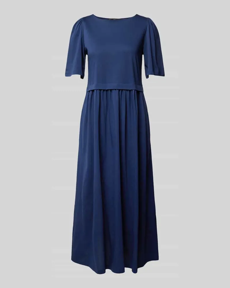 Max Mara Midikleid mit Rundhalsausschnitt Modell 'SNACK Blau