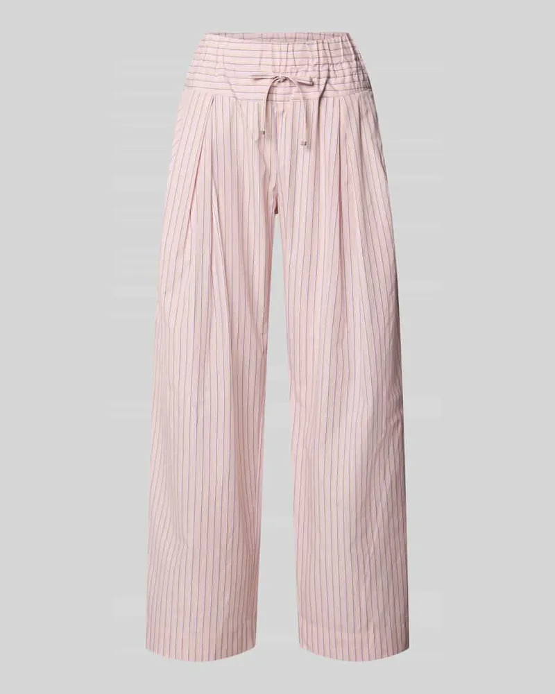 MAX&Co. Weite Hose aus reiner Baumwolle Modell 'OTTO Rosa