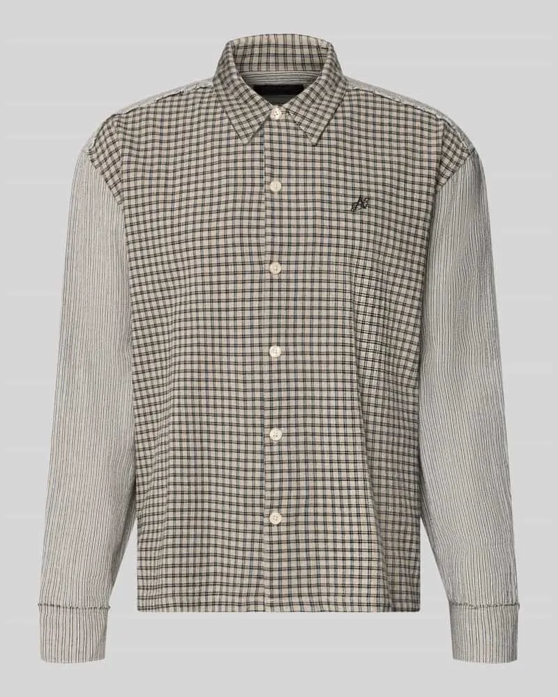 AllSaints Regular Fit Freizeithemd mit Kentkragen Offwhite