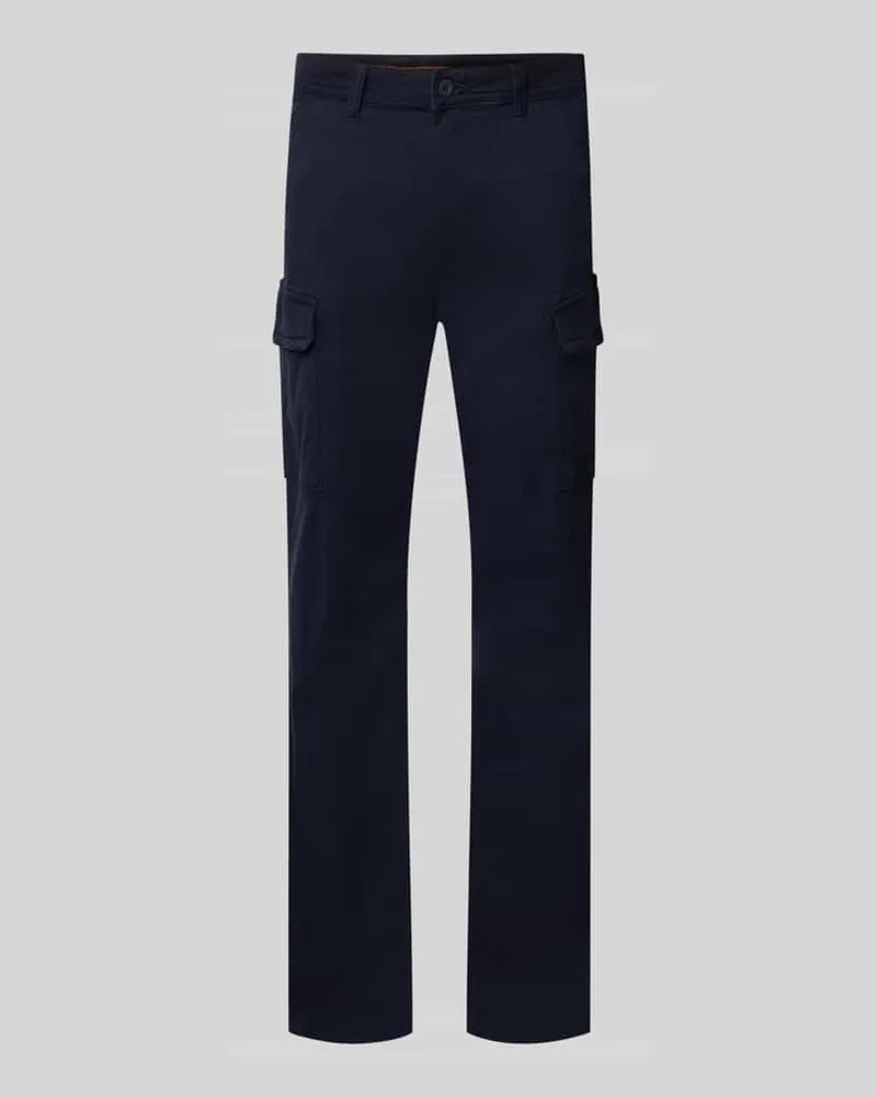 Napapijri Straight Fit Cargohose aus reiner Baumwolle Modell 'YASUNI Marine