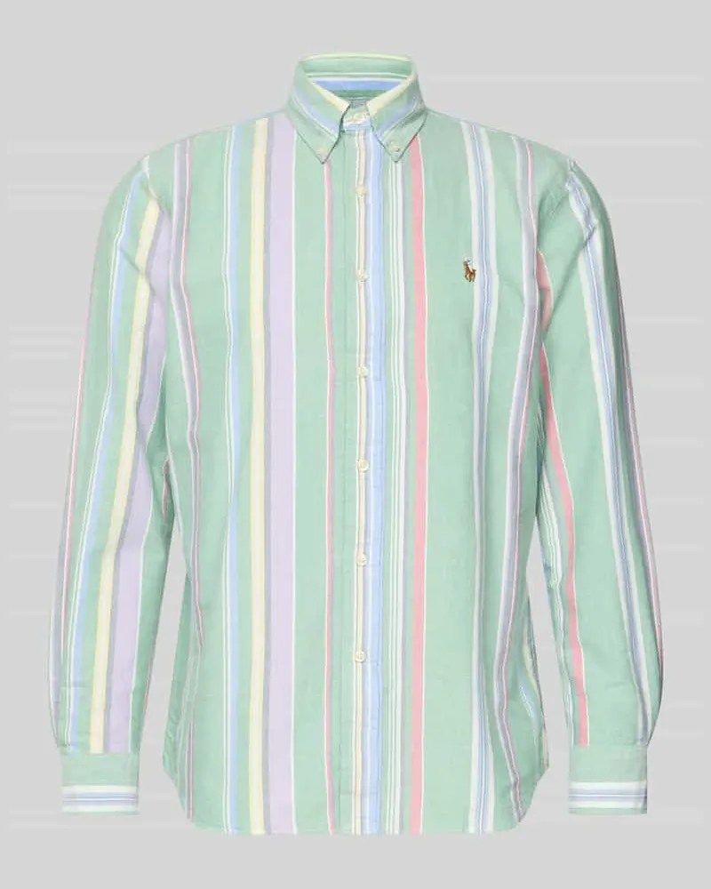 Ralph Lauren Regular Fit Freizeithemd aus reiner Baumwolle Gruen