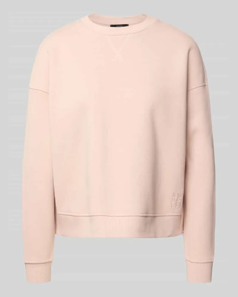 Max Mara Regular Fit Sweatshirt aus Baumwoll-Mix Modell 'GERBA Hellrosa