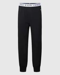 Ralph Lauren Sweatpants mit elastischem Logo-Bund Modell 'LIGHTWEIGHT Black