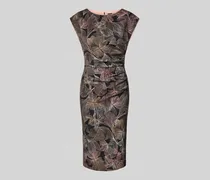 Etuikleid mit floralem Allover-Print