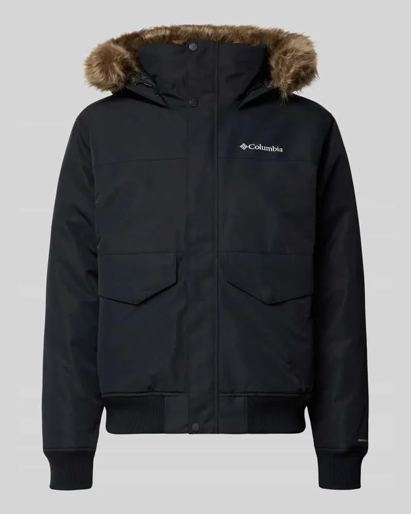 Columbia Sportswear Company Bomberjacke mit Label-Print Black