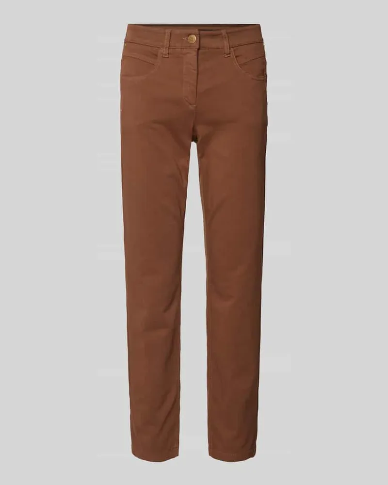 Luisa Cerano Stoffhose mit elastischem Bund Hazel