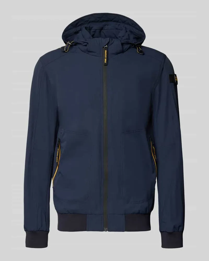 PME Legend Jacke mit Kapuze und Reißverschlusstaschen Marine
