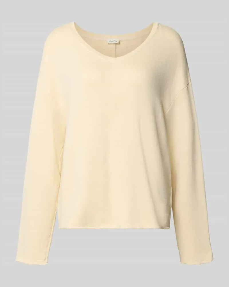 American Vintage Relaxed Fit Sweatshirt mit Baumwoll-Anteil Modell 'NISHTOWN Offwhite