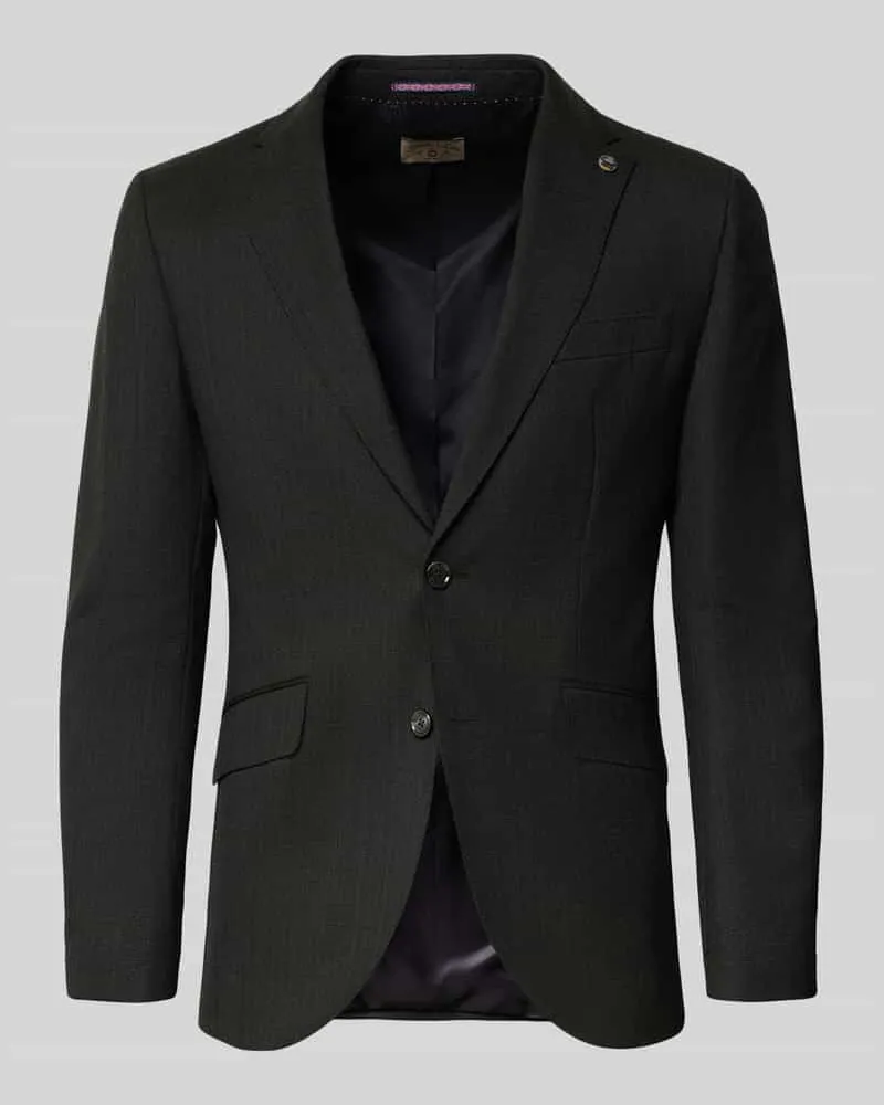 CG 2-Knopf-Sakko mit Reverskragen Modell 'Corsin Dunkelgruen