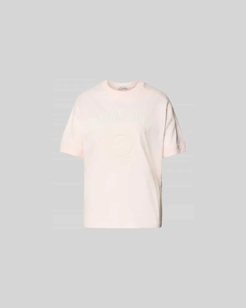 Anine Bing Regular Fit T-Shirt mit Logo-Print Hellrosa